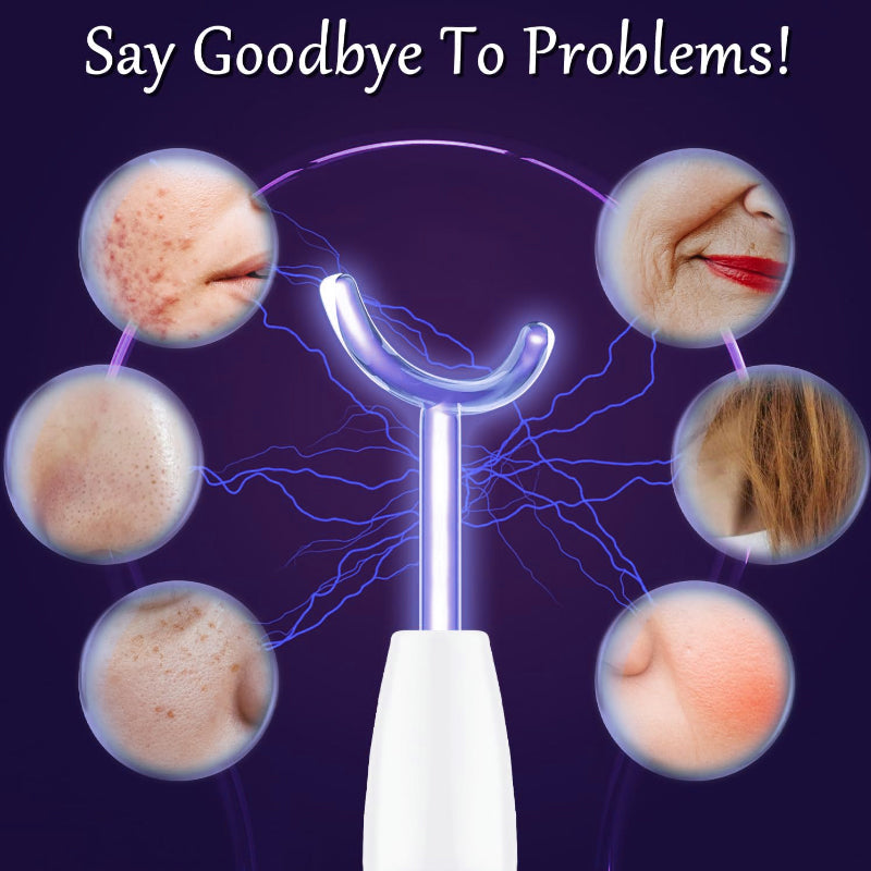 Portable Skin Therapy Machine with 6 Neon & Argon Wands