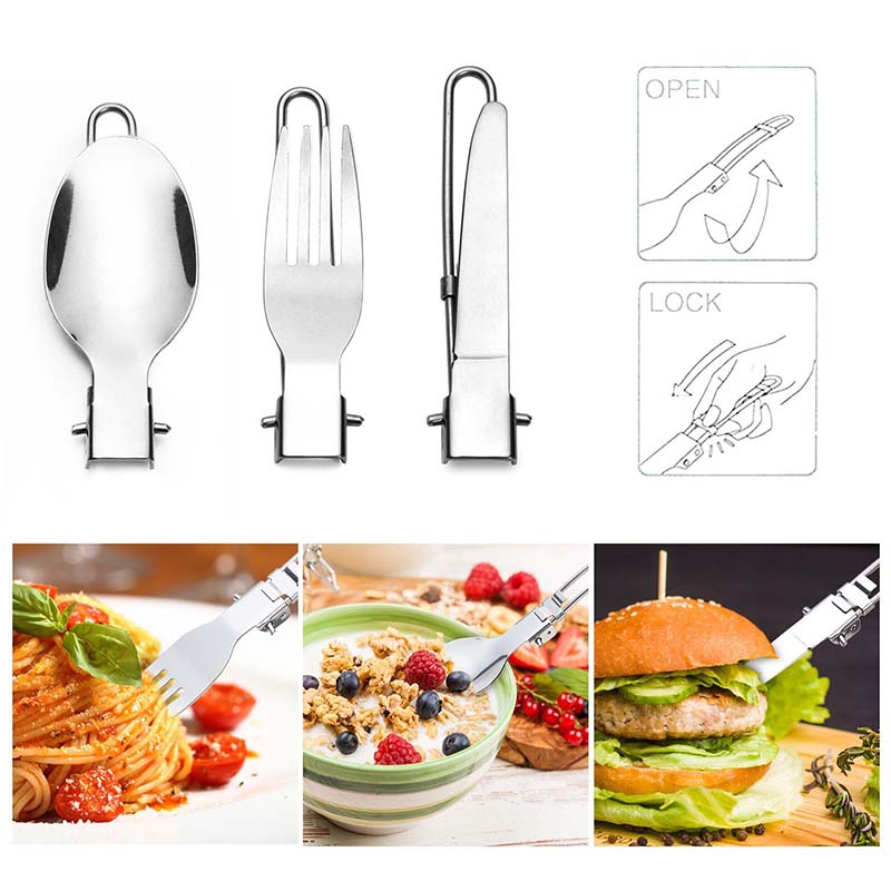 Portable Camping Cookware Mess Kit