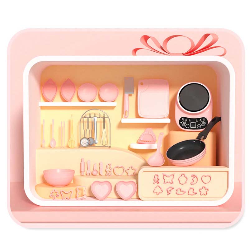 Children's Real Cooking Mini Kitchen Toys - 22 PCS Set