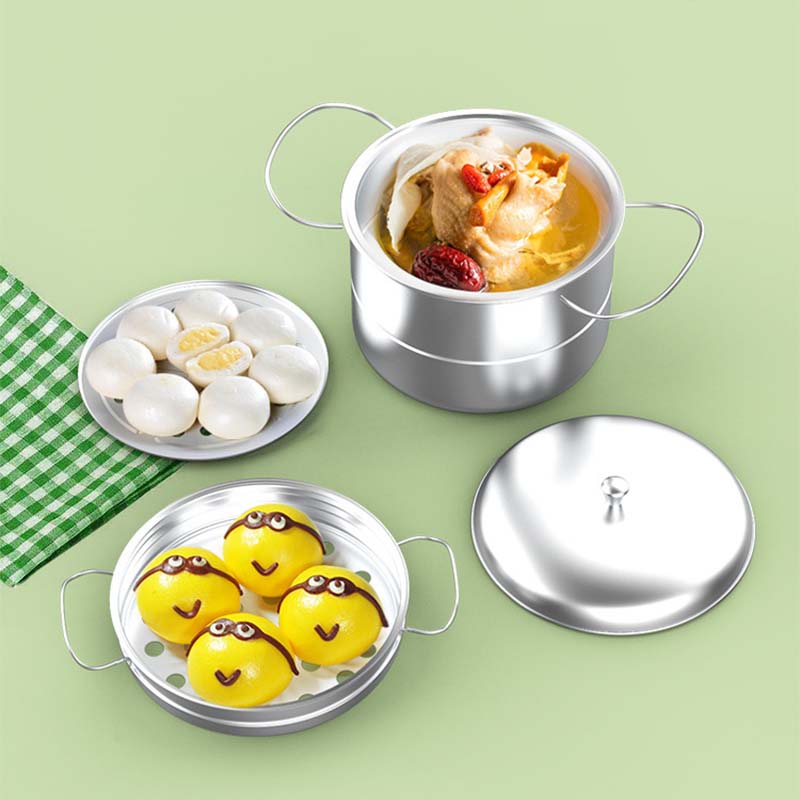 Children's Real Cooking Mini Kitchen Toys - 22 PCS Set