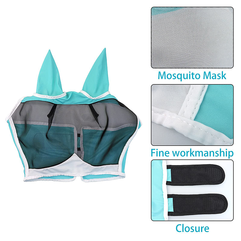 Fine Mesh UV-Proof Horse Half Face Mask