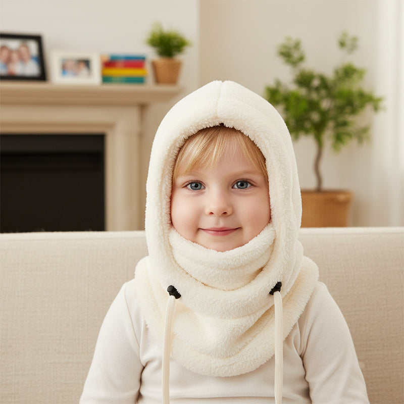 Kids 3-in-1 Fleece Winter Hood
