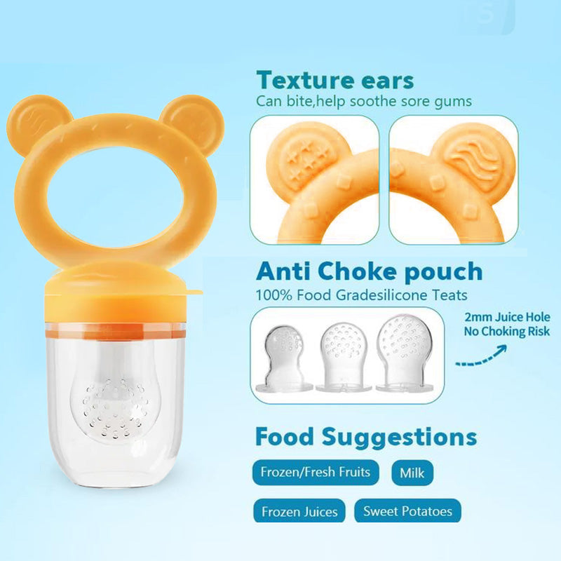 Baby Food Fruit Feeder & Breastmilk Popsicle Mold Set