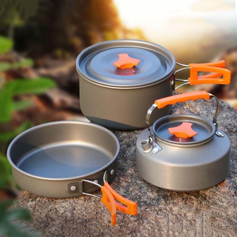 Portable Camping Cookware Mess Kit