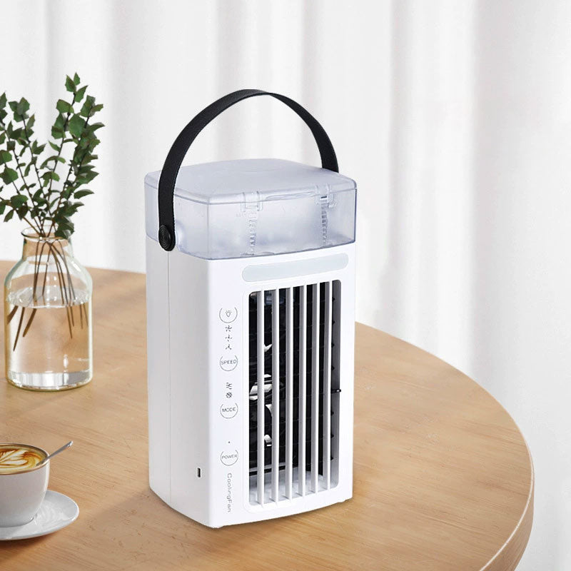 Portable Air Conditioners | Evaporative Cooler with Water Mist, 3 Speeds & Nightlight