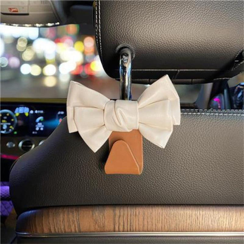 Bowknot Design Car Seat Back Hooks