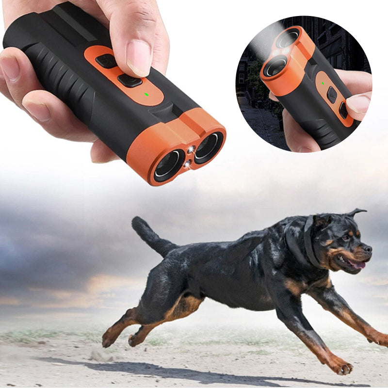 High-power dual-core ultrasonic dog deterrent