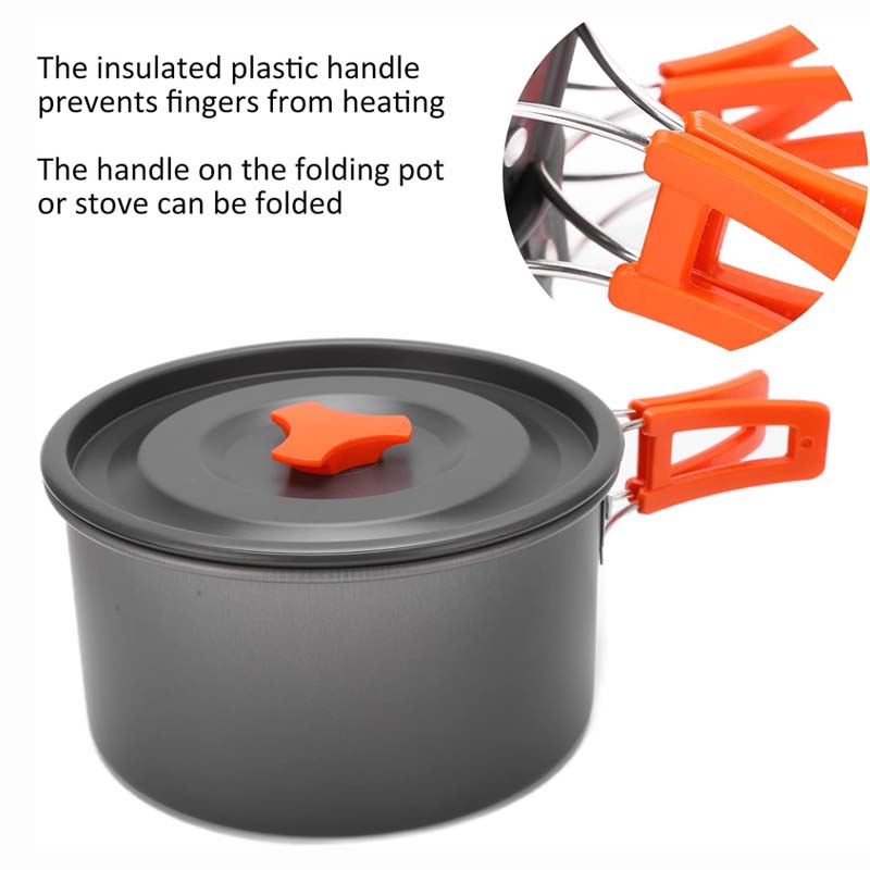 Portable Camping Cookware Mess Kit