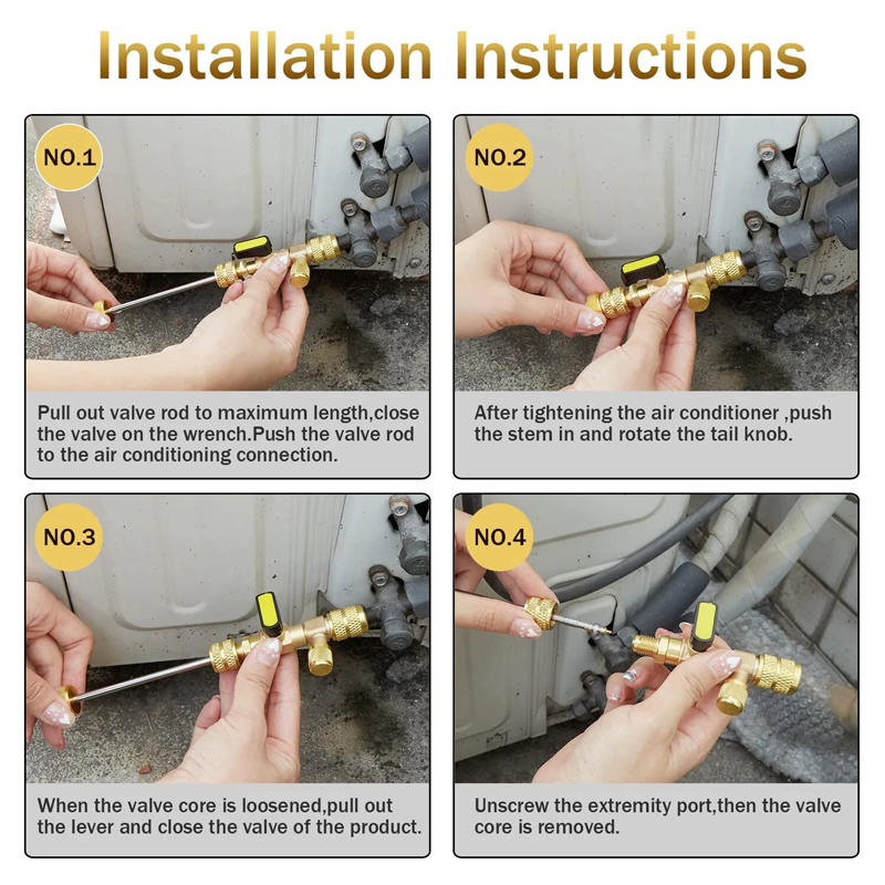 AC Valve Core Remover Installer Tool