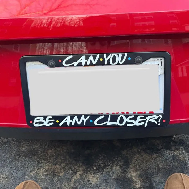 Funny Car License Plate Frame