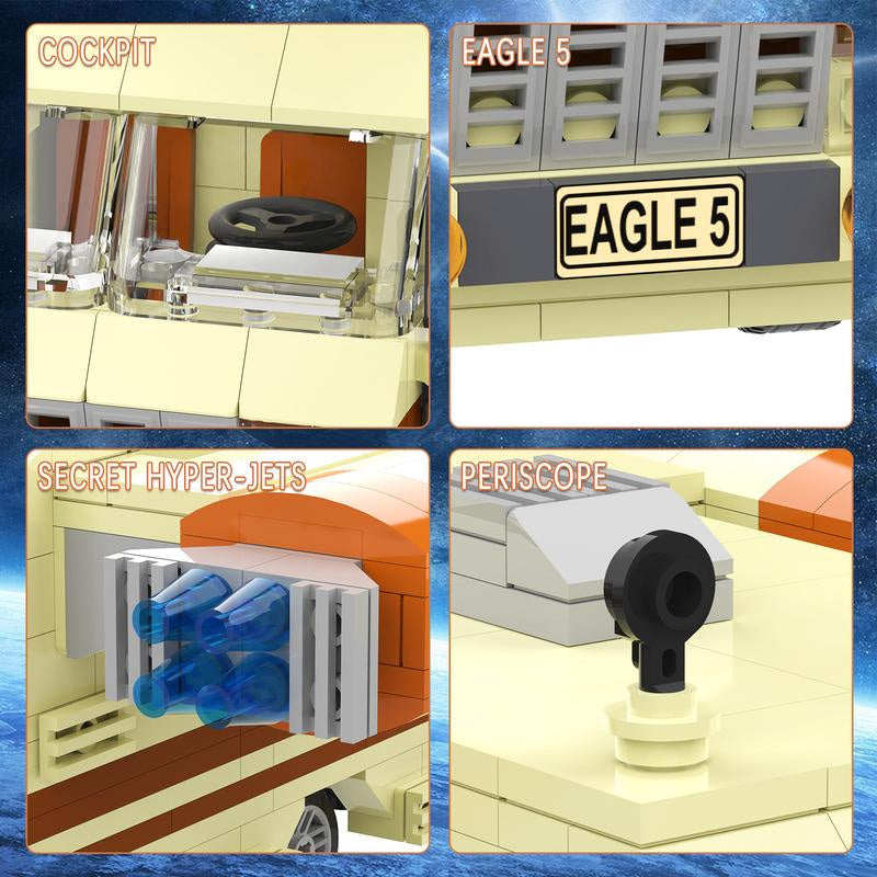 Eagle-5 Spaceship Building Block Set