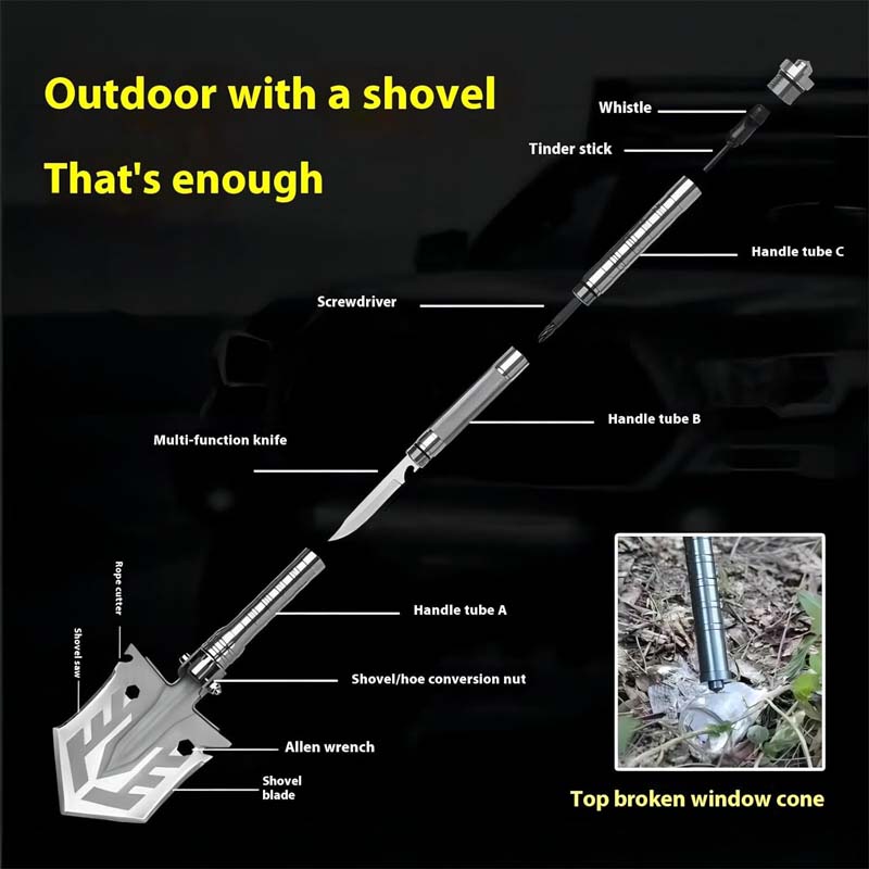 Multi-Purpose Camping Survival Shovel