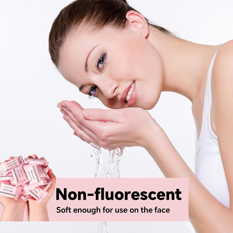Compressed Travel Towels – Individually Wrapped Disposable Face Towels