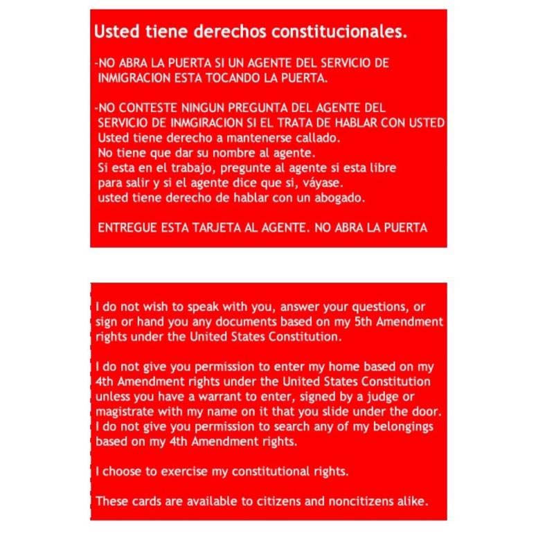 Know Your Rights Card - U.S. Citizenship (5 pcs)