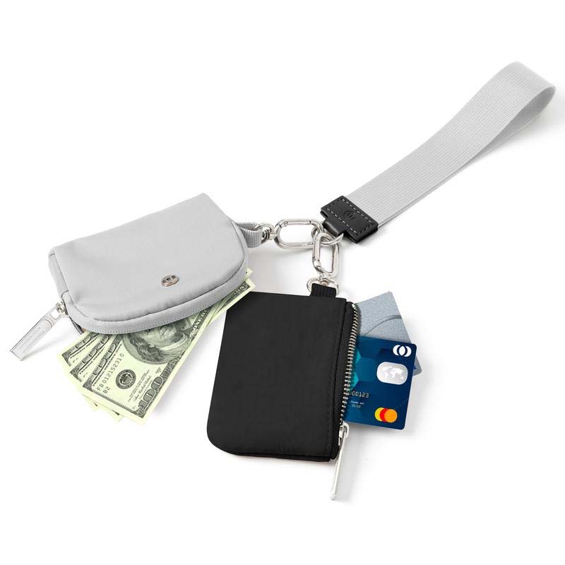 Mini Zip Around Wristlet Wallet for Women