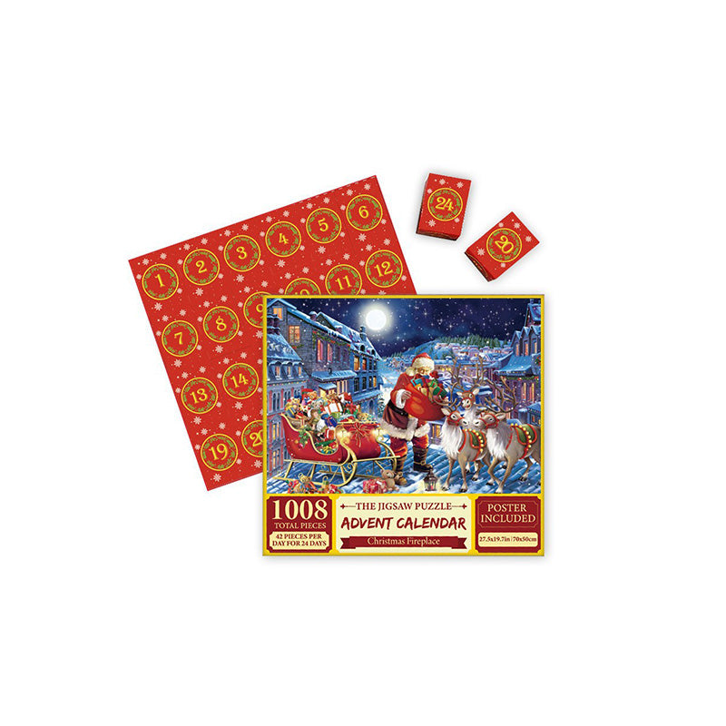 Jigsaw Puzzle Advent Calendar - 24 Days Countdown Calendar