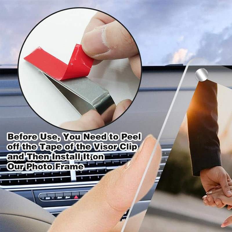 Acrylic Sun Visor Photo Holder