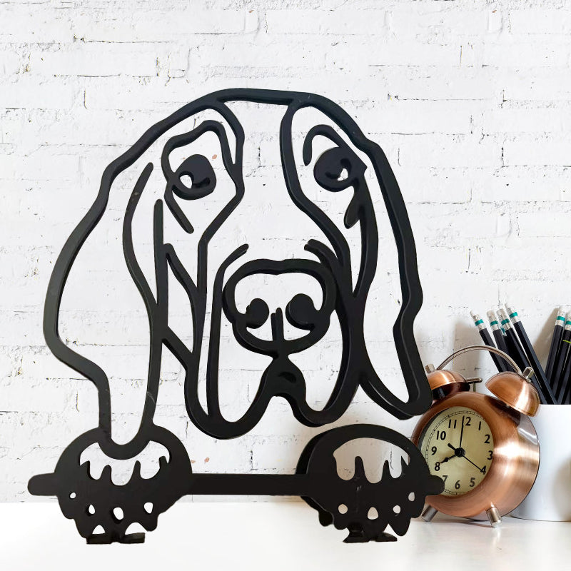 Hund minimalistisk konstskulptur