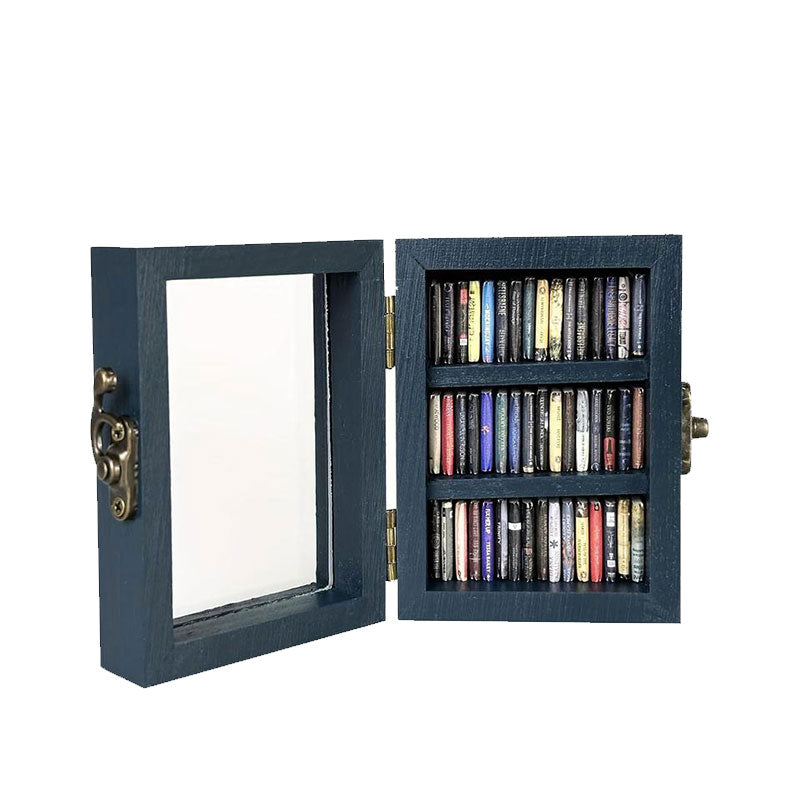 Mini Wooden Book Storage Box
