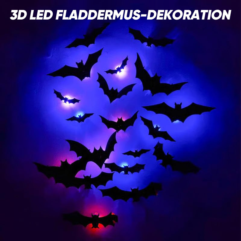 3D Fladdermusdesign LED Dekoration