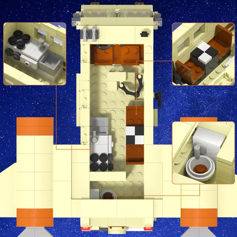 Eagle-5 Spaceship Building Block Set