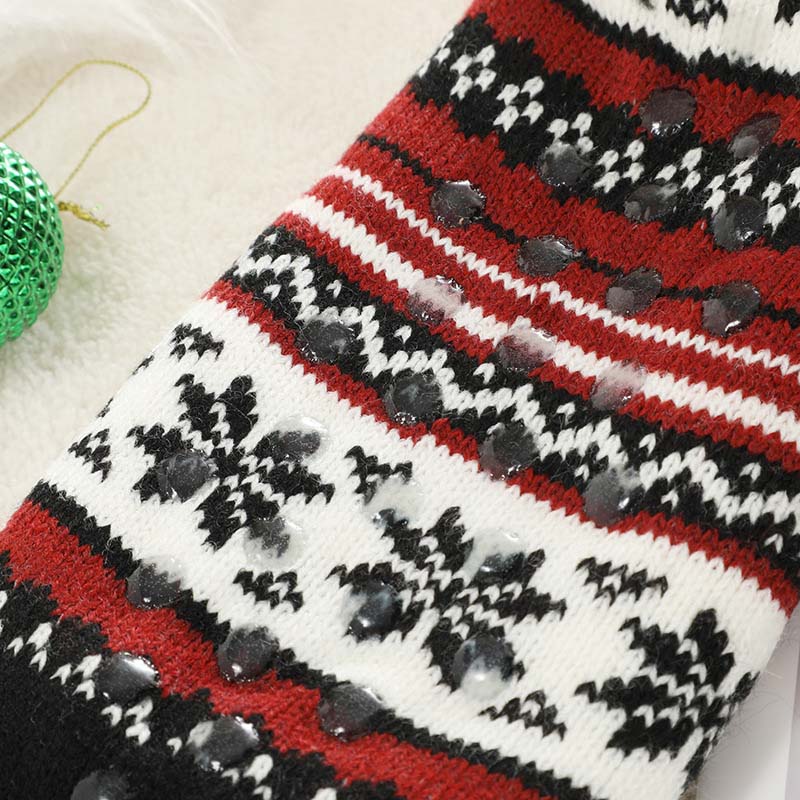 Snowflake Ultra-thick Cashmere Slipper Home Socks