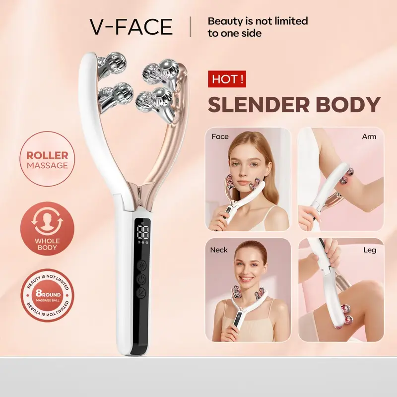 Wireless Rechargeable Facial Massager for Puffiness & Circulation