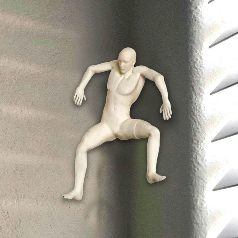 Corner Figure ‘Frightened’ Wall Decoration