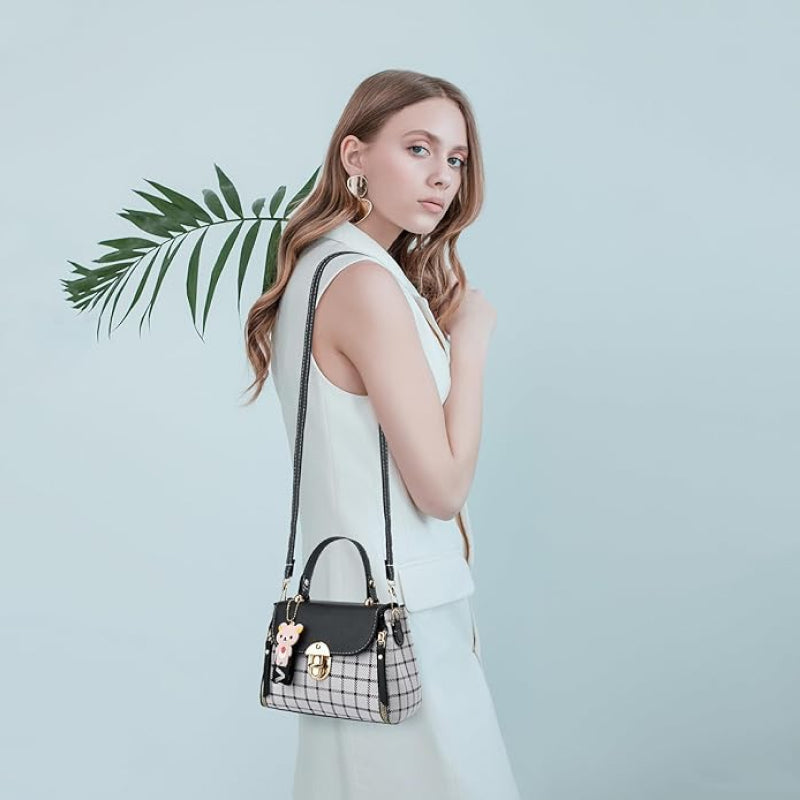 Plaid Pattern Handbag
