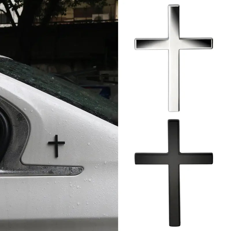 3D Cross Sticker