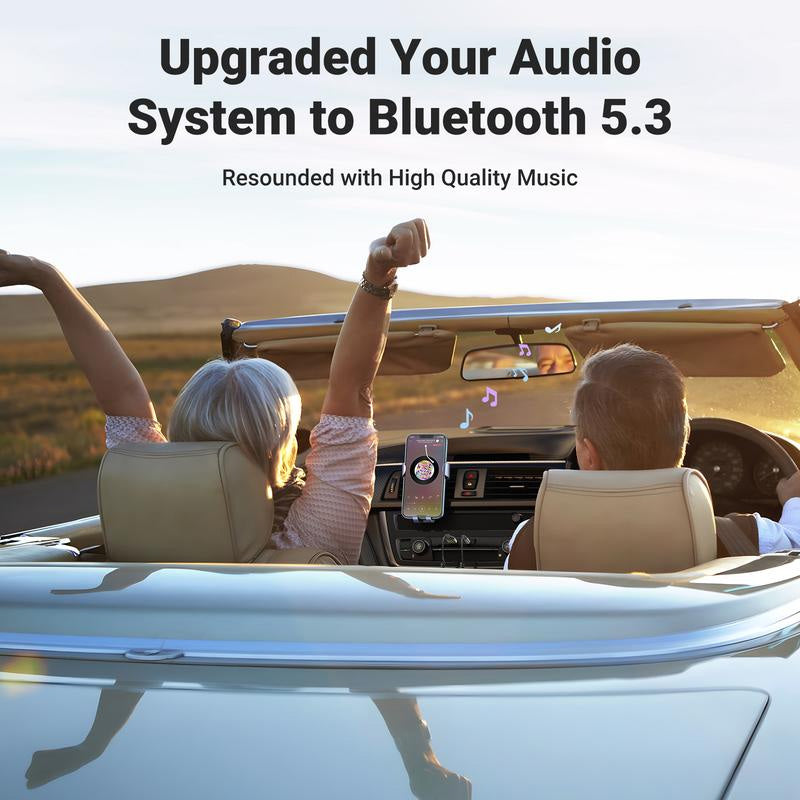 Bluetooth 5.3 Wireless Receiver for Hands-Free Car Audio