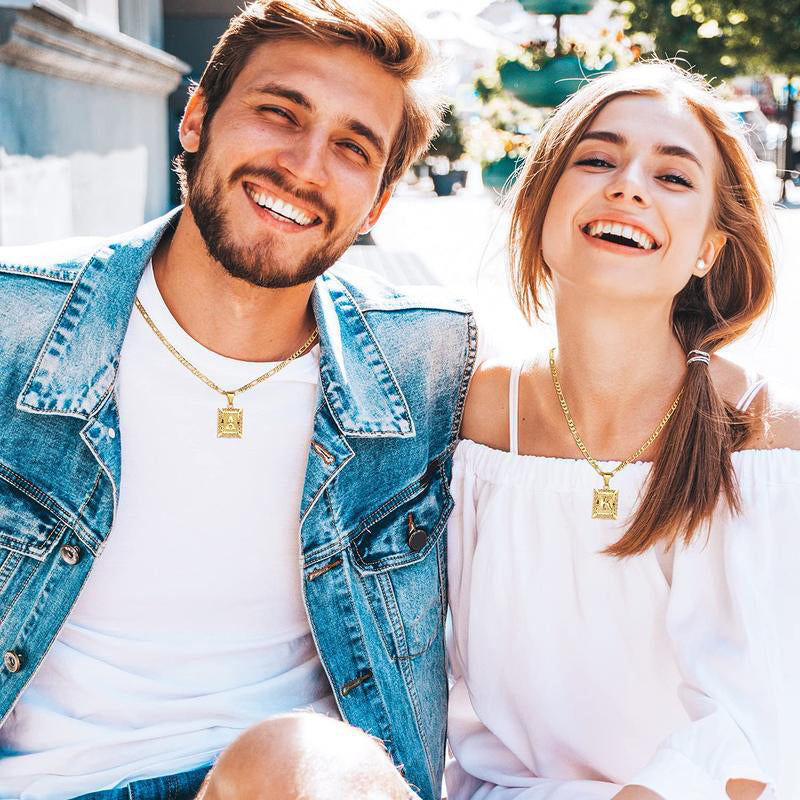 Gold Letter Pendant Necklace