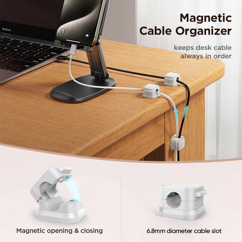 6 Pack Magnetic Cord Organizer Holder