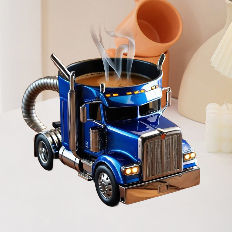Semi-truck kaffemugg