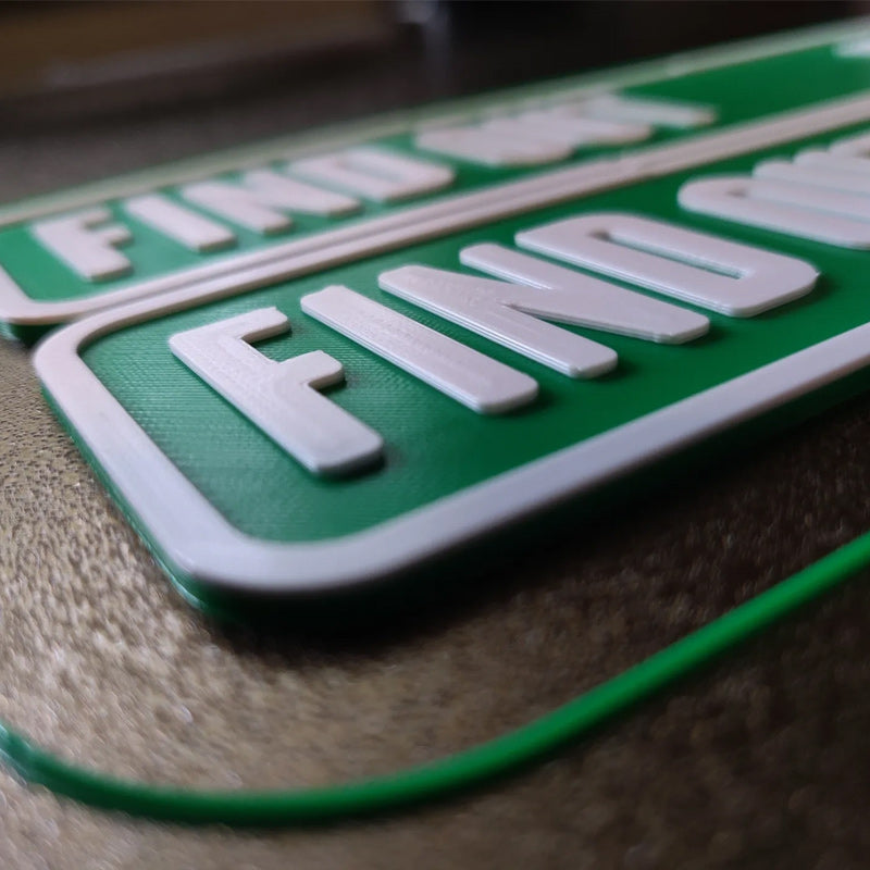 F Around/Find Out Gataskylt Bord Dekoration