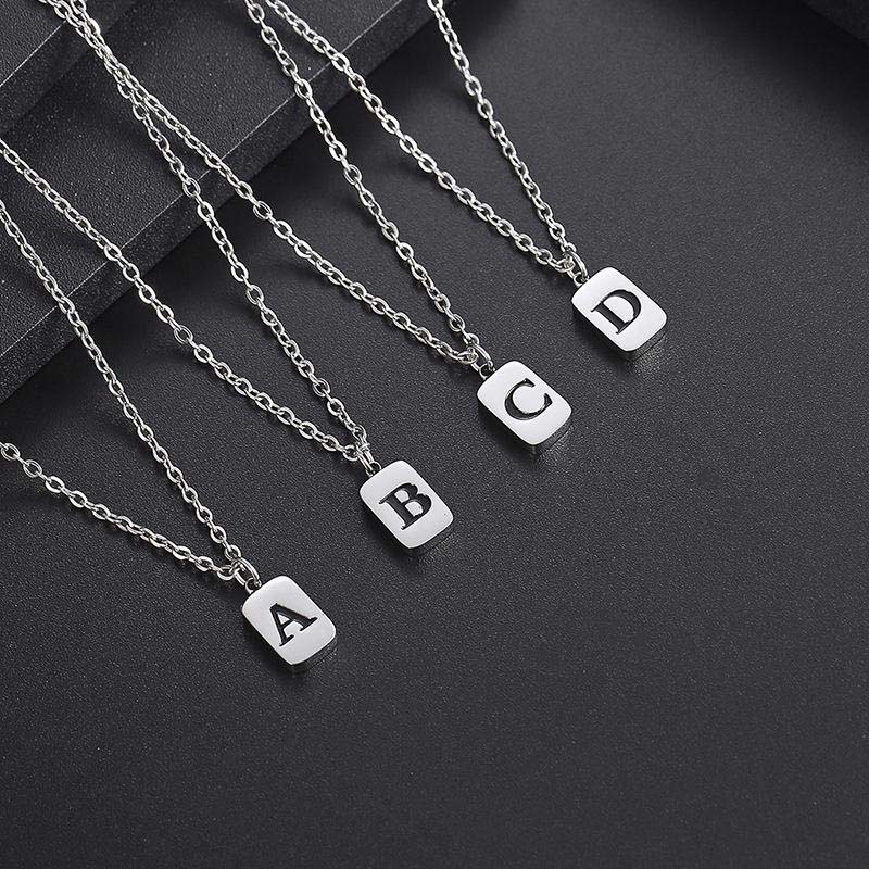 Hollow letter necklace