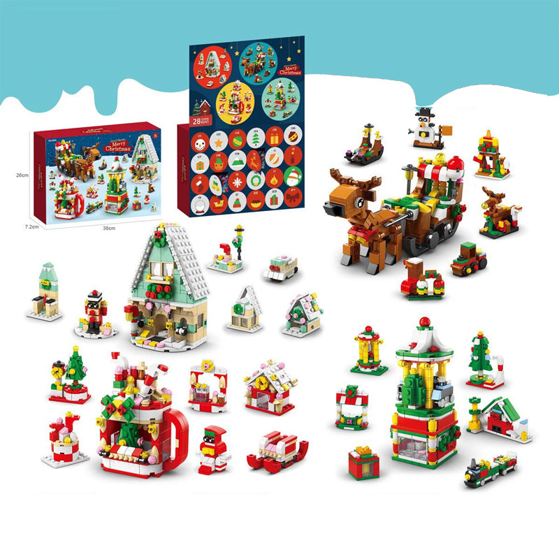 Advent Calendar Kids With Christmas Building Blocks