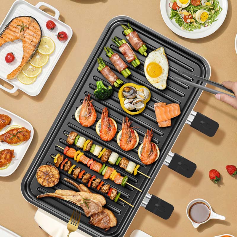 Indoor Smokeless Grill with Non-Stick Removable Plate