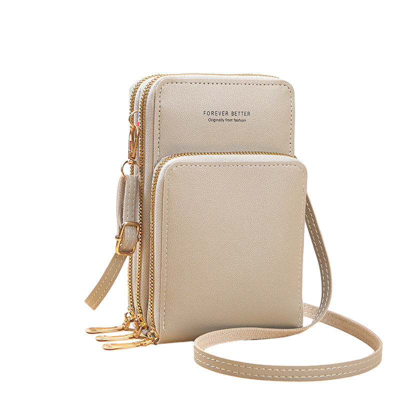 Liten crossbody-väska i läder