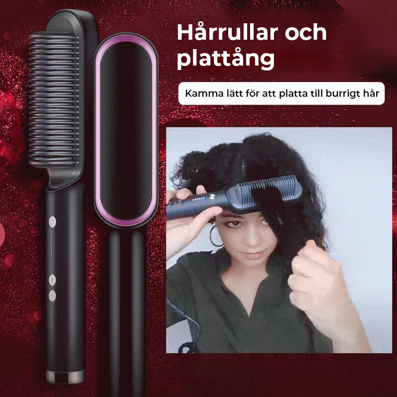 Negativ jon rätande kam