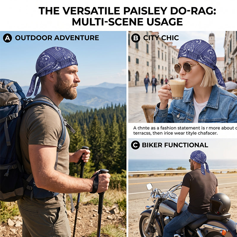 Paisley Cooling Headwrap & Helmet Liner