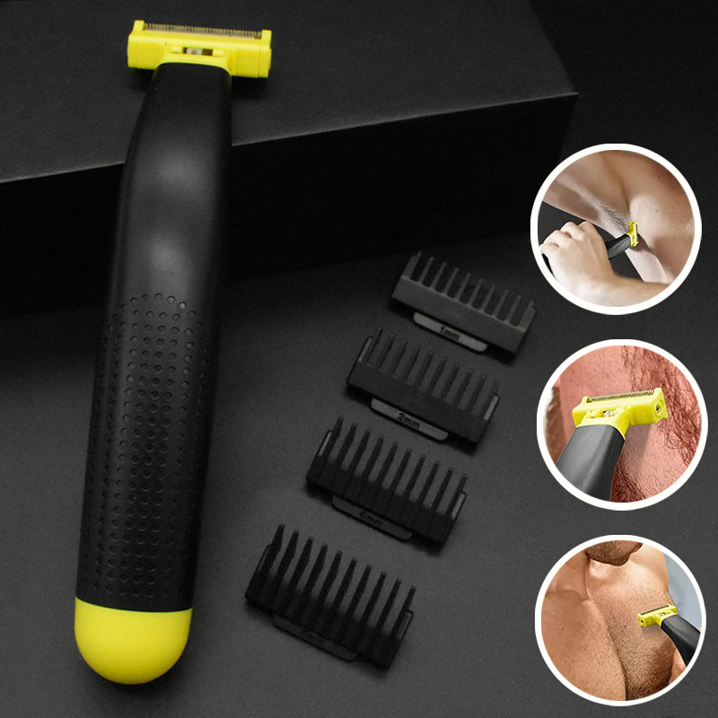 Helkroppstvättad våt & torr rakapparat