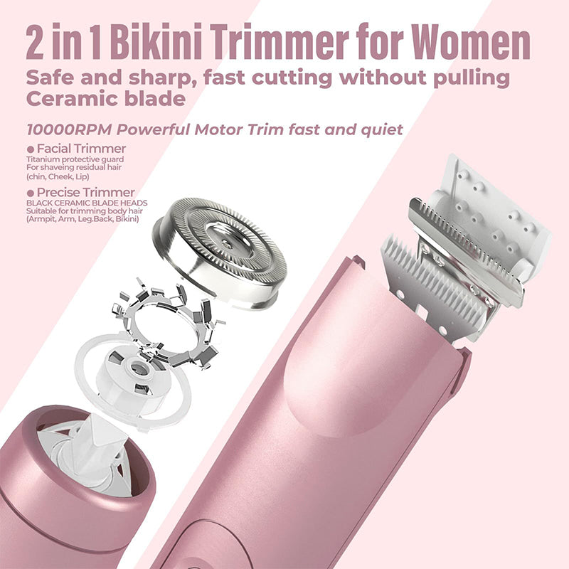 Rechargeable 2-in-1 Body and Facial Epilator