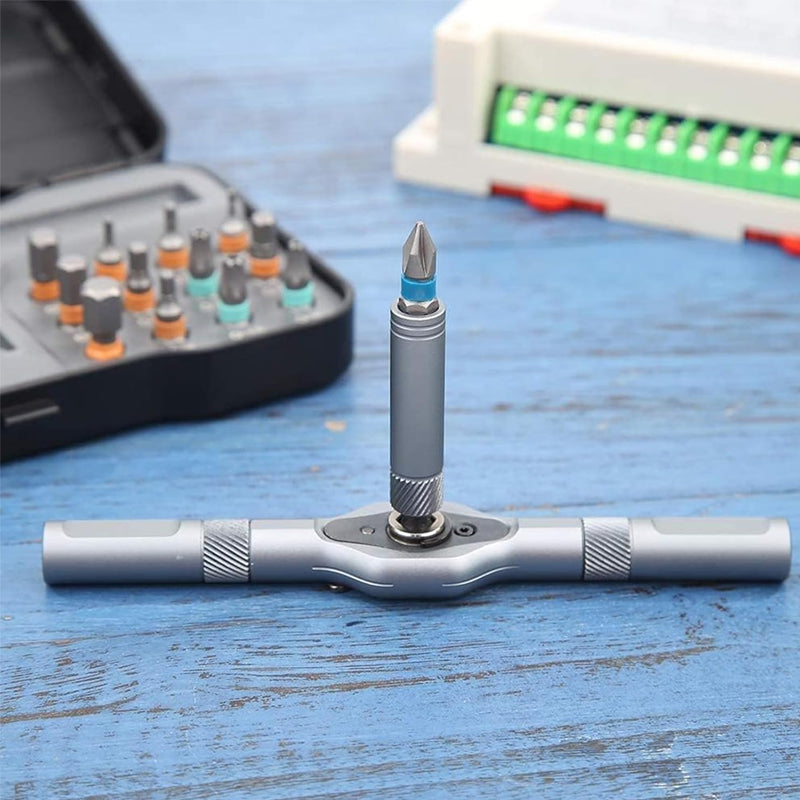 Ratchet Screwdriver Set With 24 bits