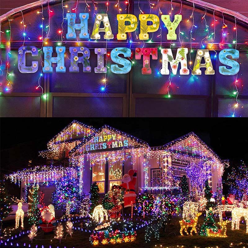 Nattljus för torkade blommabokstäver