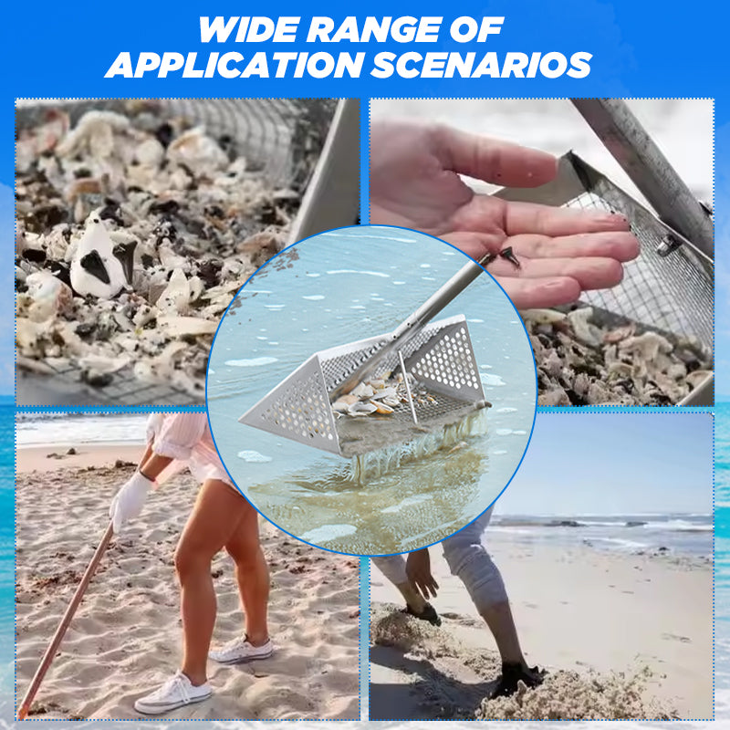 Sand Flea Rake, Long Handle Sand Sifter for The Beach