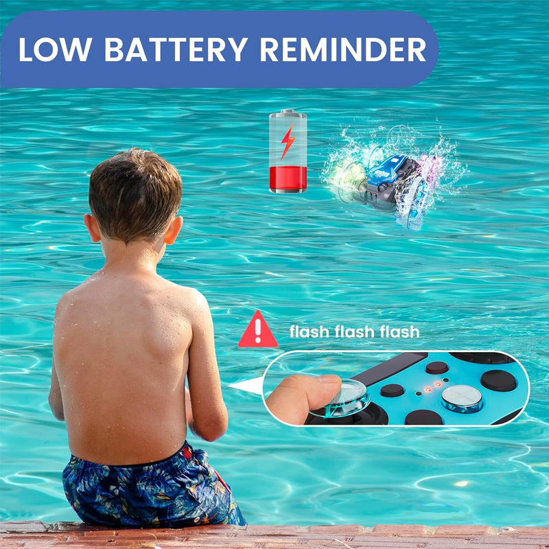 RC Land and Water stunt Car with 2 Remote Controls