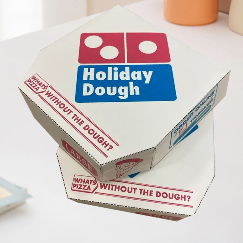 Festlig Mini Pizza Box Förvaringslåda