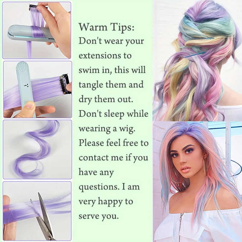 Clip-In Highlight โ One Piece Ear Hook Hair Streak