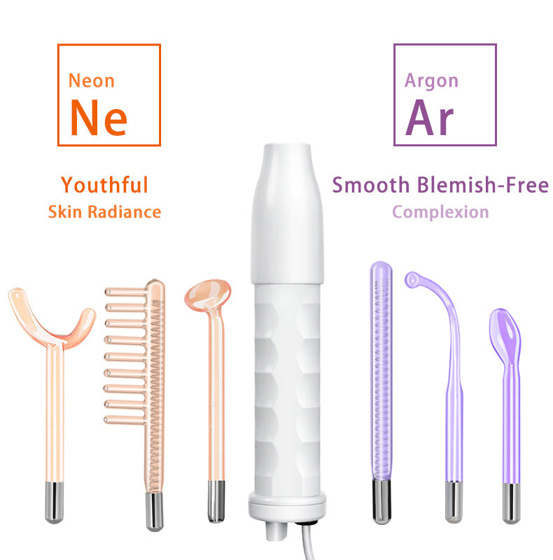 Portable Skin Therapy Machine with 6 Neon & Argon Wands